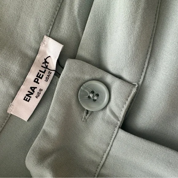 ENA PELLY JOLIE SUITING SHORT IN MINT - Picture 3 of 4